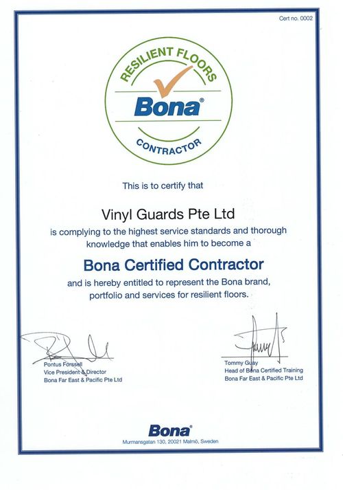 Bona Certified Contractor Vinyl Guards
