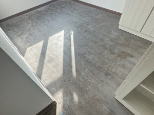 Vinyl Guards post renovation floor dirt