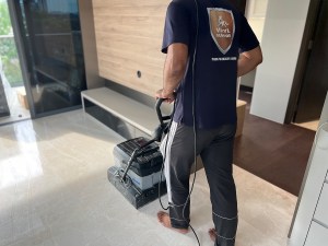 Vinyl Guards uses professional deep cleaning tools